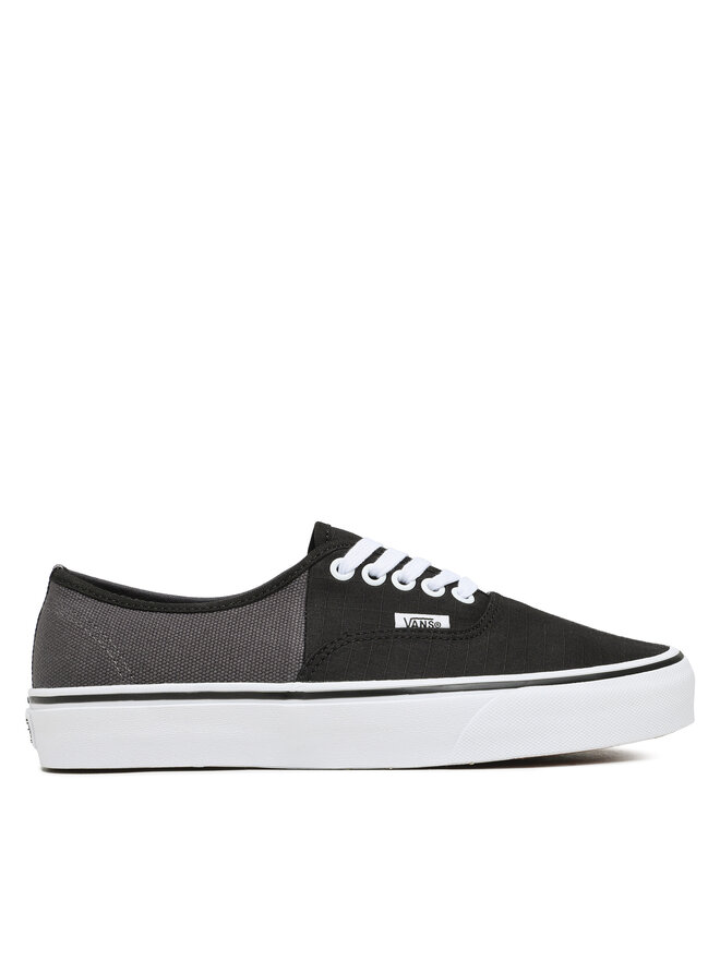 Vans authentic black grey on sale
