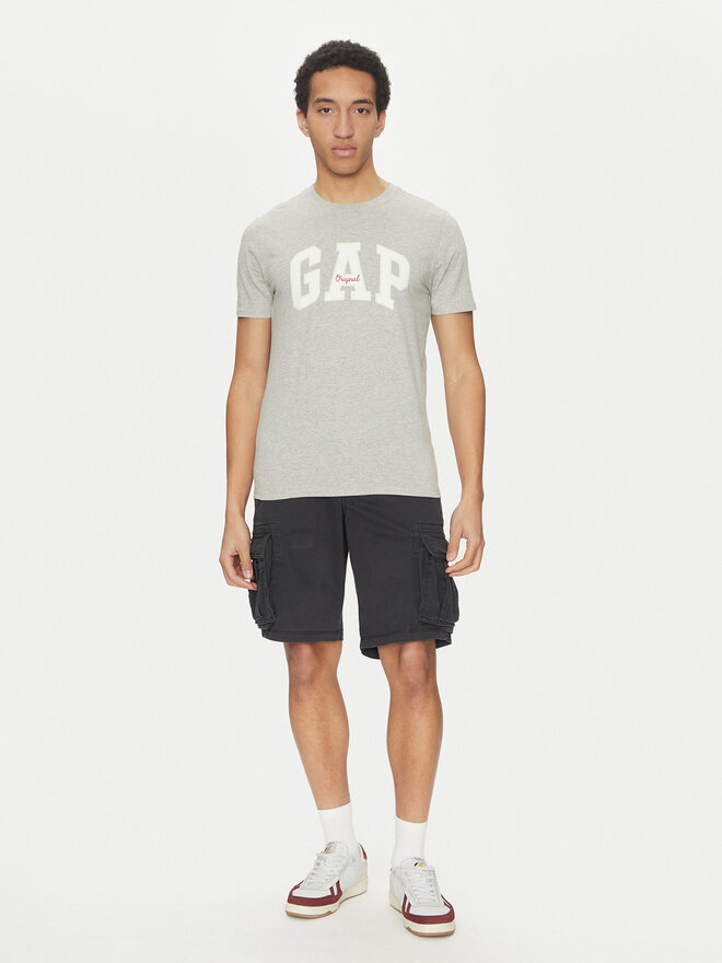 Gap Gap Marškinėliai 542246-00 Pilka Regular Fit