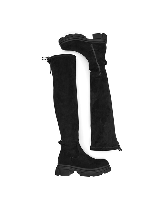 DeeZee Cizme lungi muschetar DeeZee WS0902-01 Negru