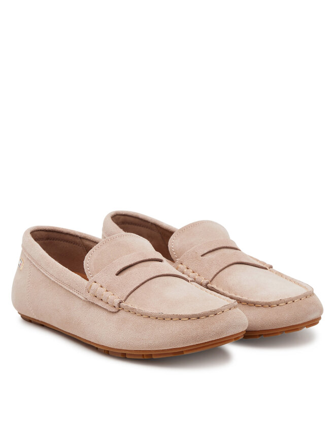 Tommy Hilfiger Mokasyny Tommy Hilfiger Flag Soft Suede Driver Loafer FW0FW08558 Różowy