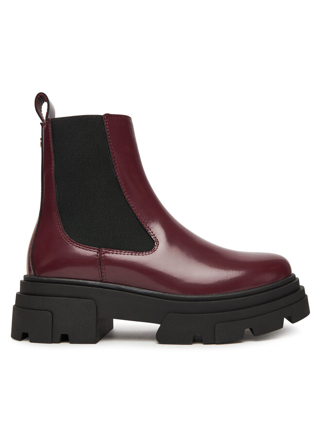 Tommy Hilfiger Μποτάκια με λάστιχο Tommy Hilfiger Shiny FW0FW09042 Καφέ