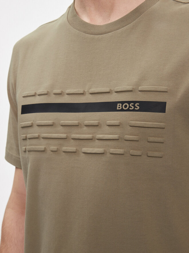 BOSS Boss Marškinėliai 50513010 Smėlio Regular Fit