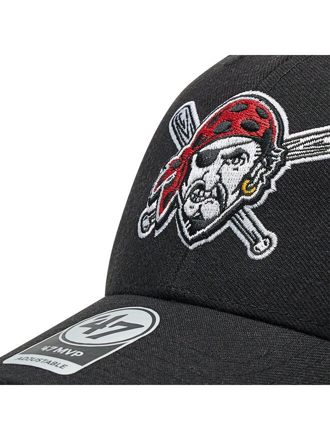 47 Brand Czapka z daszkiem 47 Brand MLB Pittsburgh Pirates B-MVP20WBV-BKO Czarny