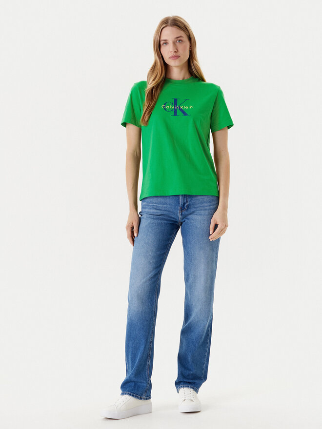 Calvin Klein Jeans Calvin Klein Jeans Marškinėliai Hero Classic LV047B865G Žalia Regular Fit