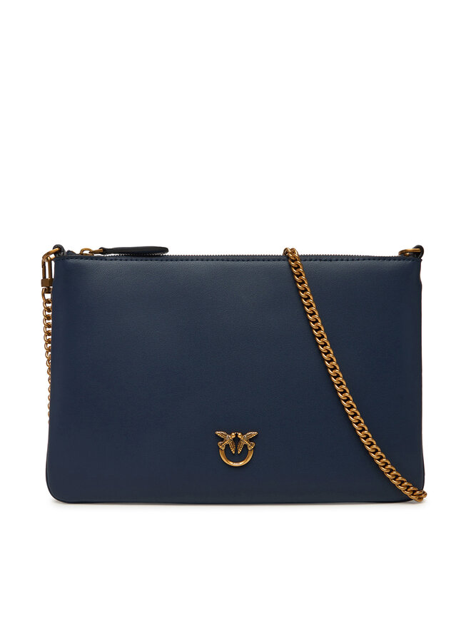 PINKO Handtasche PINKO Flat Classic AI 25-26 PCPL 100455 A0F1 Dunkelblau