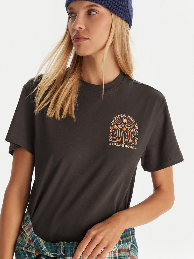 Billabong Billabong T-shirt EBJZT00496 Crna Oversize