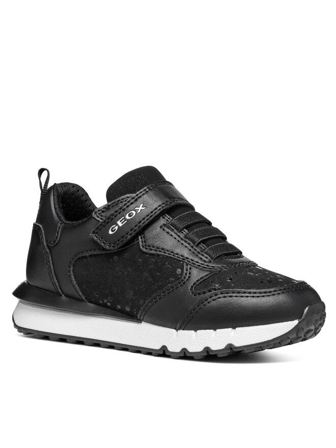 Sneakers Geox J Fastics Girl J46GZB 0BCBL C9999 S Noir chaussures