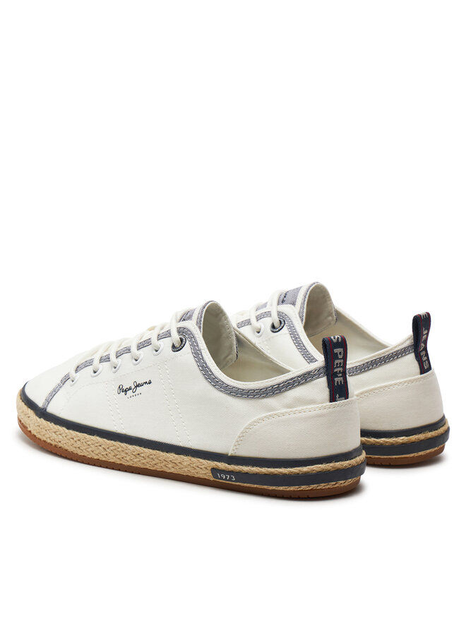 Pepe Jeans Espadryle Pepe Jeans Samoa Smart PMS10321 Biały