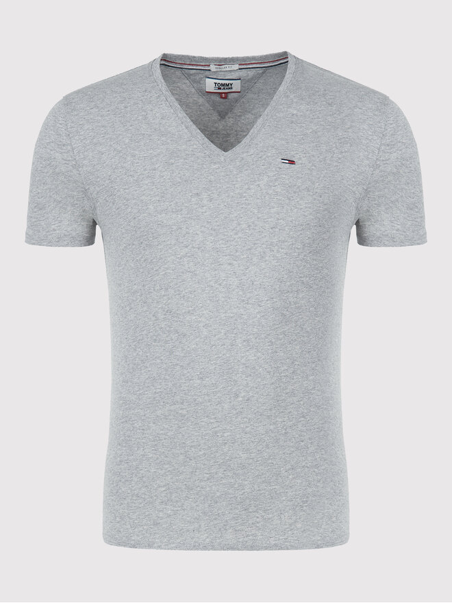 Tommy Jeans Tommy Jeans Marškinėliai DM0DM04410 Pilka Regular Fit