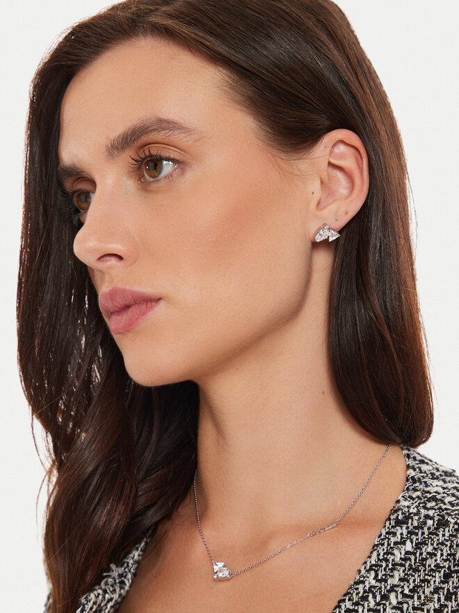 Guess Naušnice Guess JUBE0441 5JW Stříbrná