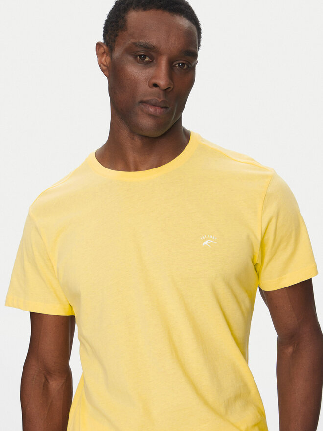 INDICODE INDICODE T-Shirt Kloge 40-915 Κίτρινο Regular Fit
