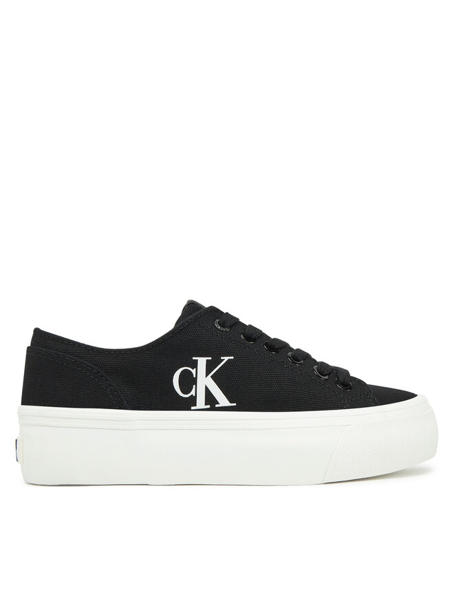Calvin Klein Jeans Tenisenes Calvin Klein Jeans Vulc Flatform Low Cv Mg YW0YW01763 Melns