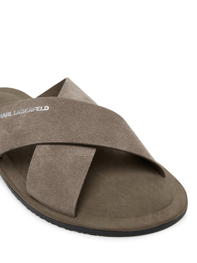 KARL LAGERFELD Шльопанці KARL LAGERFELD Kastor III KL70214 Сірий