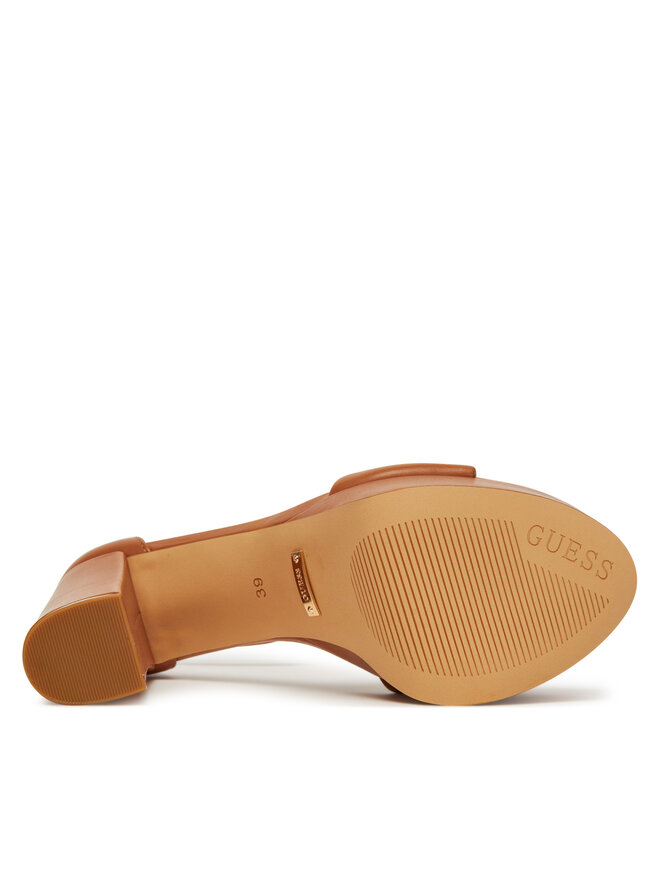Guess Sandały Guess FLJSET LEA03 Brązowy