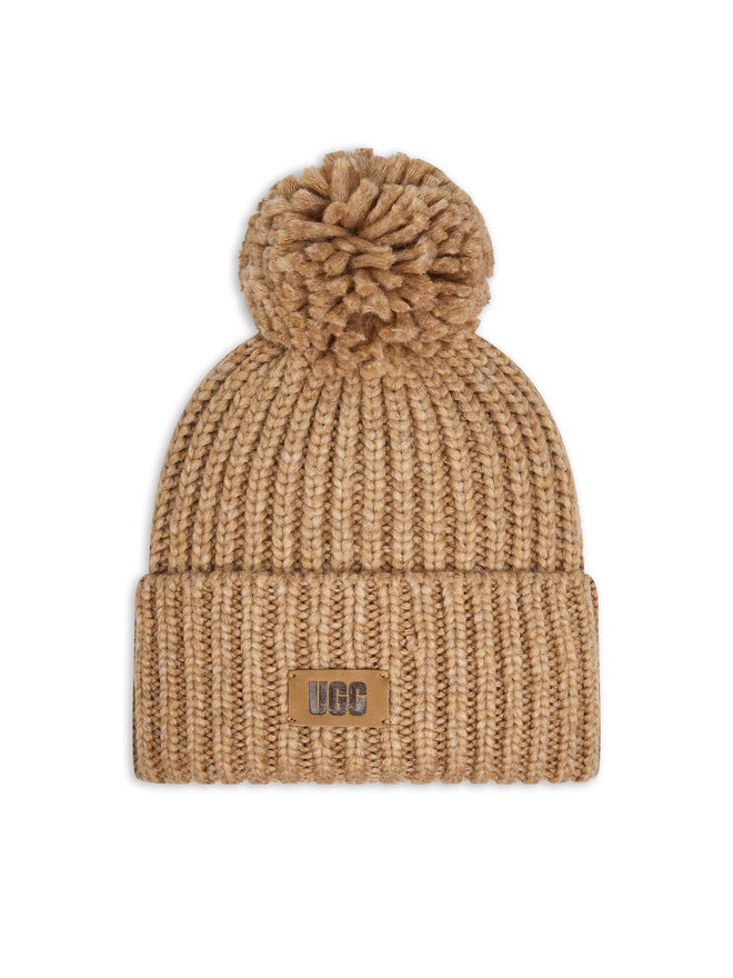 Ugg Шапкa Ugg Chunky Pom Cuff 100026 Бежевий
