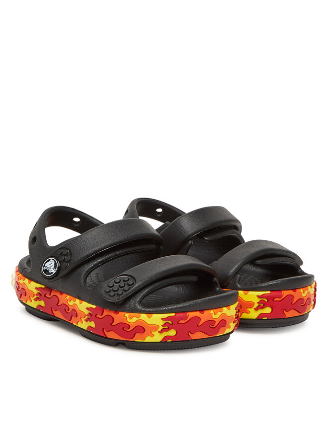 Crocs Sandales Crocs Toddler Crocband™ Cruiser Flames 211269 Melns