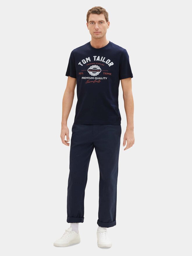 Tom Tailor Tom Tailor Póló 1037735 Sötétkék Regular Fit