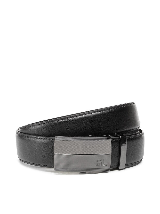 Semi Line Мъжки колан Semi Line P8235-0 Черен
