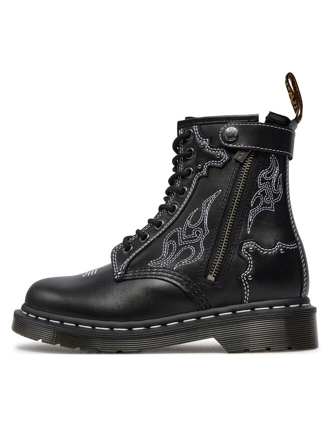 Dr. Martens Schnürstiefel Dr. Martens 1460 Gothic Americana 31624001 Schwarz