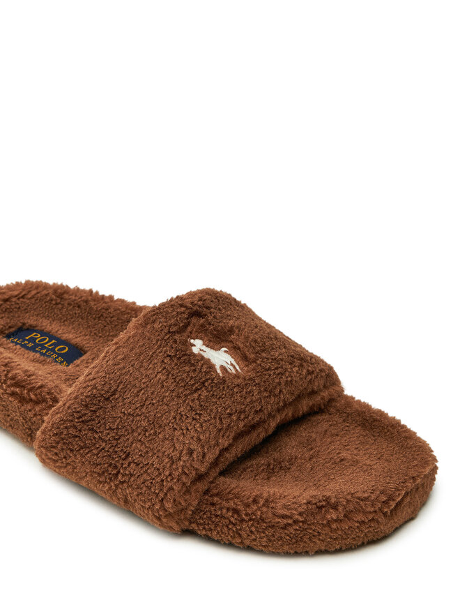 Polo Ralph Lauren Papuci de casă Polo Ralph Lauren Elenore 842957051001 Maro