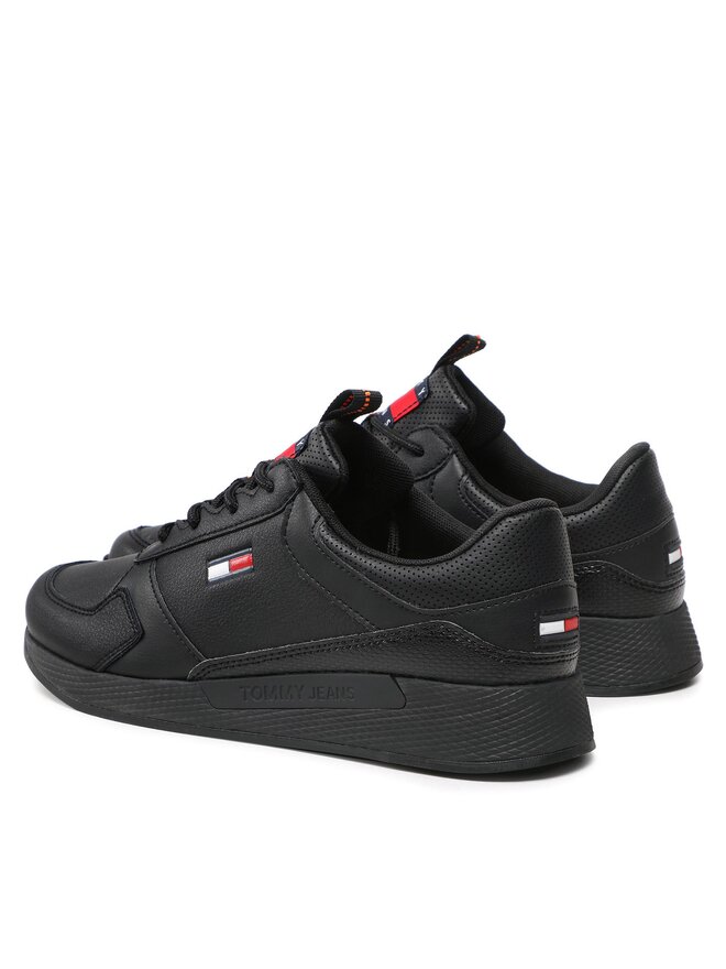 Tommy Jeans Sneakers Tommy Jeans Flexi Runner Ess EM0EM01080 Schwarz