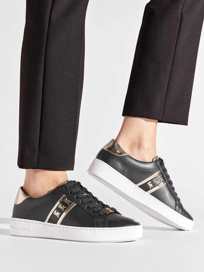 Sneakers MICHAEL Michael Kors Irving Stripe Lace Up 43T2IRFS2L Noir chaussures
