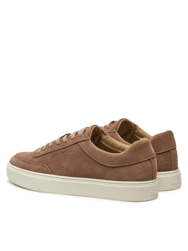 Calvin Klein Сникърси Calvin Klein Lace Up Suede HM0HM01792 Кафяв