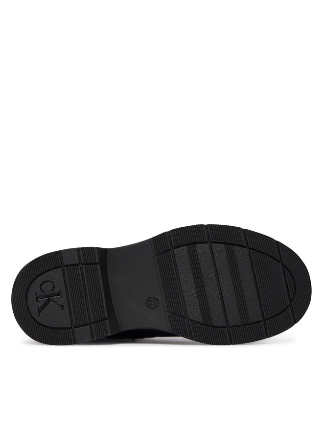 Calvin Klein Botines planos Calvin Klein Lace-Up Bootie V3X5-83187-1695 S Negro