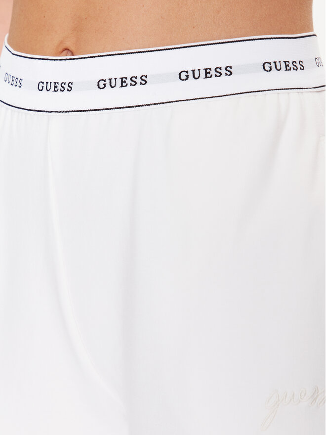 Guess Guess Παντελόνι πιτζάμας O3YB00 KBS91 Λευκό Regular Fit