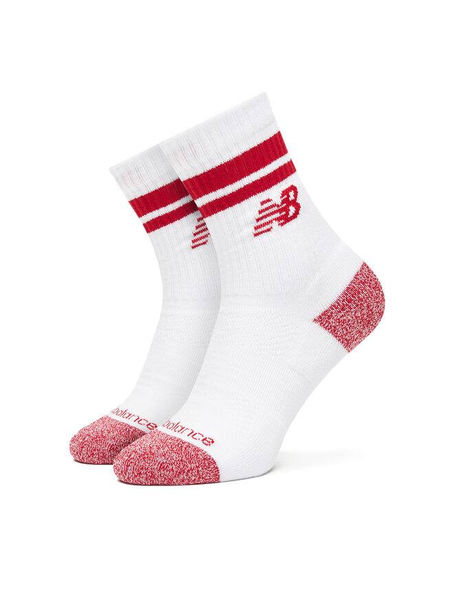 New Balance Κάλτσες μακριές New Balance Active Lifestyle Striped Crew LAS35210AS1 Λευκό