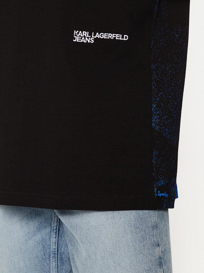 Karl Lagerfeld Jeans Karl Lagerfeld Jeans Póló A1M17113 Fekete Relaxed Fit