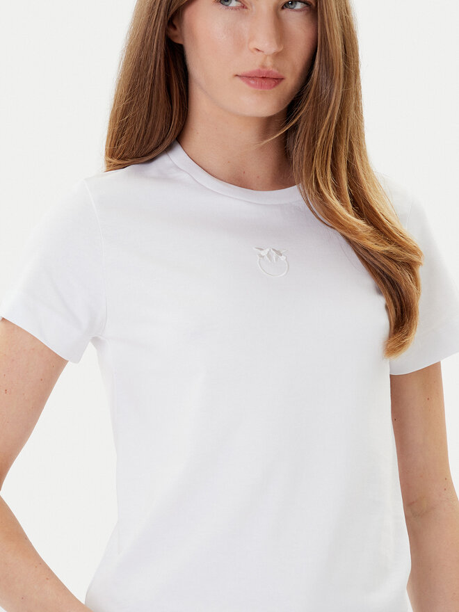 PINKO PINKO Camiseta Bussolotto 100355 A2RD Blanco Regular Fit