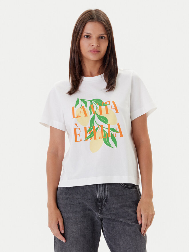 Vero Moda Vero Moda Футболка Sonna 10327143 Білий Regular Fit