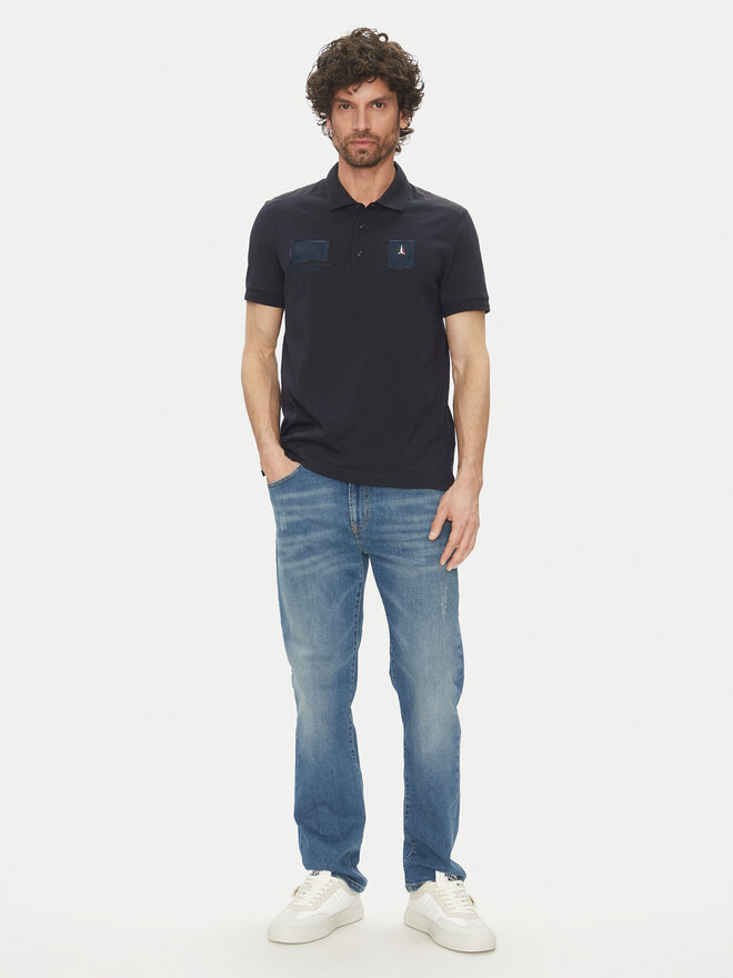Aeronautica Militare Aeronautica Militare Polo 251PO1854J593 Azul marino Regular Fit