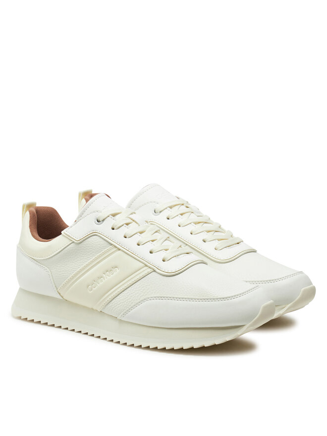 Calvin Klein Sneakers Calvin Klein Low Top Lace Up Logo Lth HM0HM01654 Alb