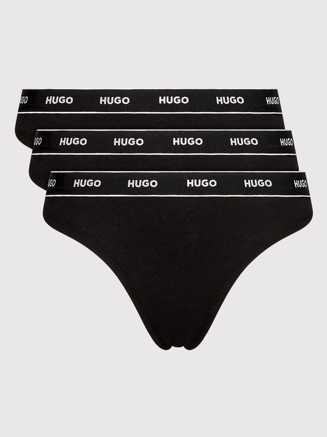 HUGO Hugo Набір з 3 пар стрінгів 50469681 Чорний