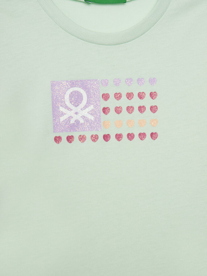 United Colors Of Benetton United Colors Of Benetton T-Shirt 3I1XG10HU Grün Regular Fit