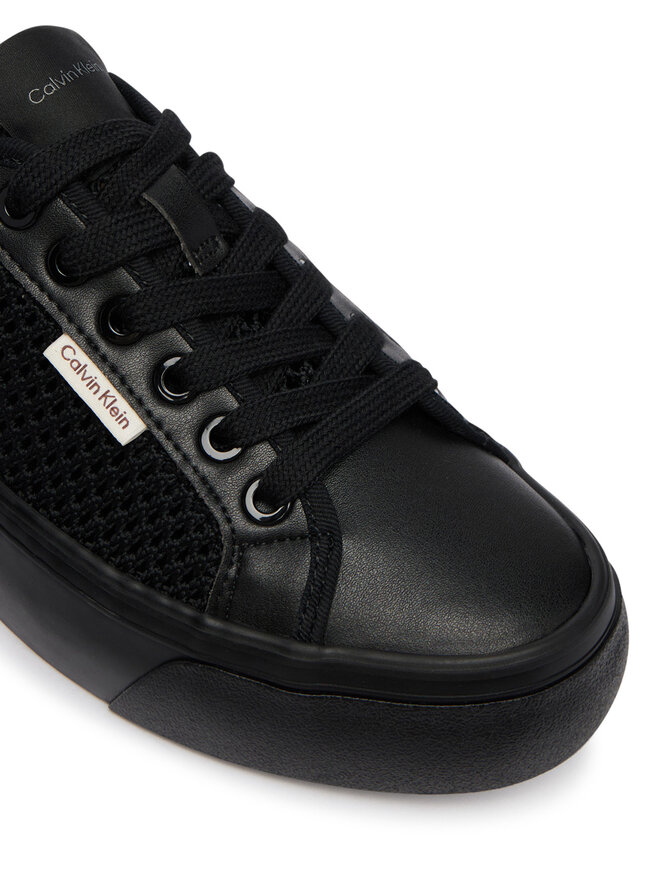 Calvin Klein Sneakers Calvin Klein Vulc Flatf Lace Up Lin Mesh HW0HW02971 Schwarz