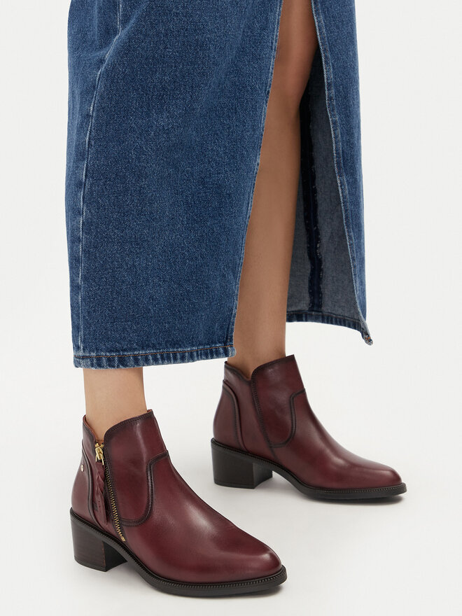 Pikolinos Īsie zābaki Pikolinos W2D-8674 Bordo