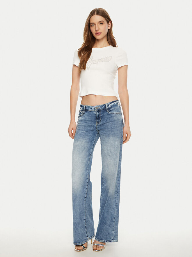Guess Guess Camiseta W5RI68 KA0H1 Blanco Regular Fit