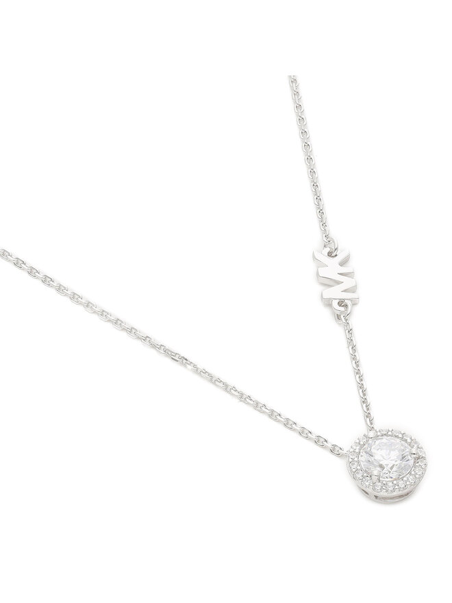Michael Kors Ogrlica Michael Kors Pave Halo Necklace MKC1208AN040 Srebrna
