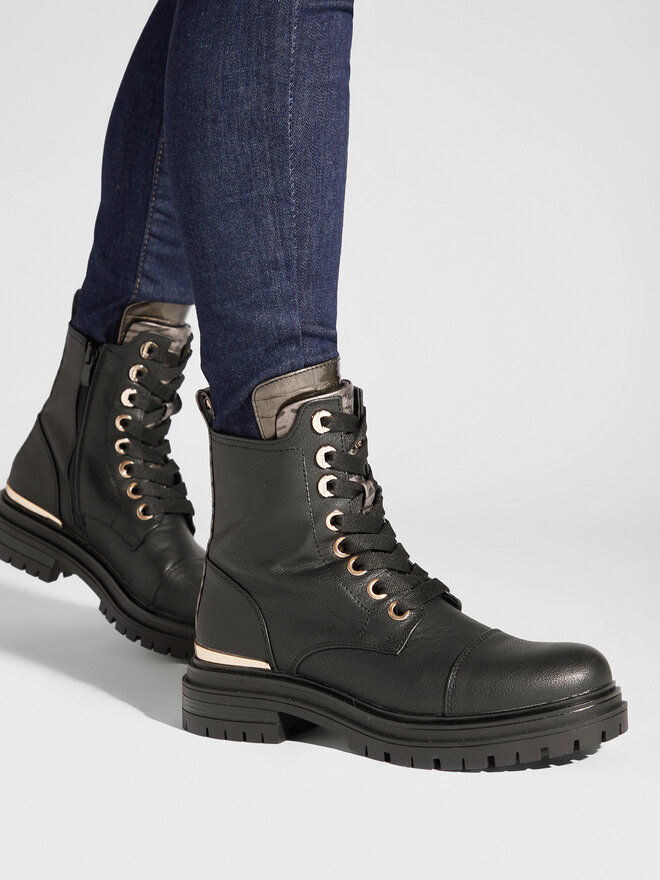 Wrangler Μποτάκια Wrangler Courtney Safari Lace WL22610A Μαύρο