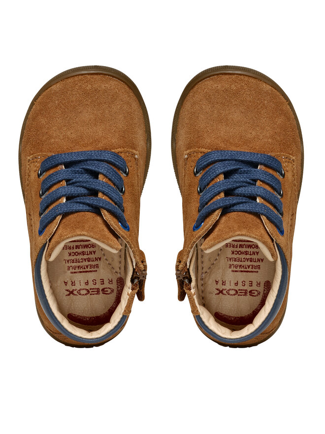 Geox Schnürschuhe Geox B Macchia Boy B464NA 022BC C6000 Braun
