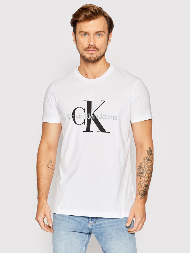 Calvin Klein Jeans Calvin Klein Jeans T-Shirt J30J320935 Λευκό Slim Fit