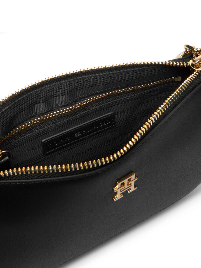 Tommy Hilfiger Handtasche Tommy Hilfiger Th Glam Mini Chain Crossover AW0AW18142 Schwarz