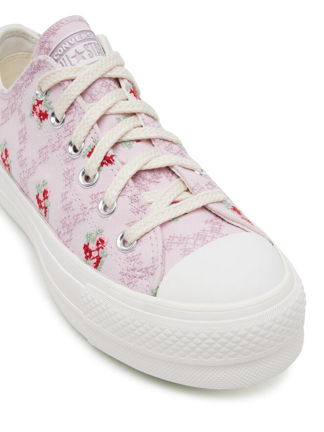 Converse Sneakers aus Stoff Converse Chuck Taylor All Star Lift Platform Rose Cross Stitch A13660C Rosa