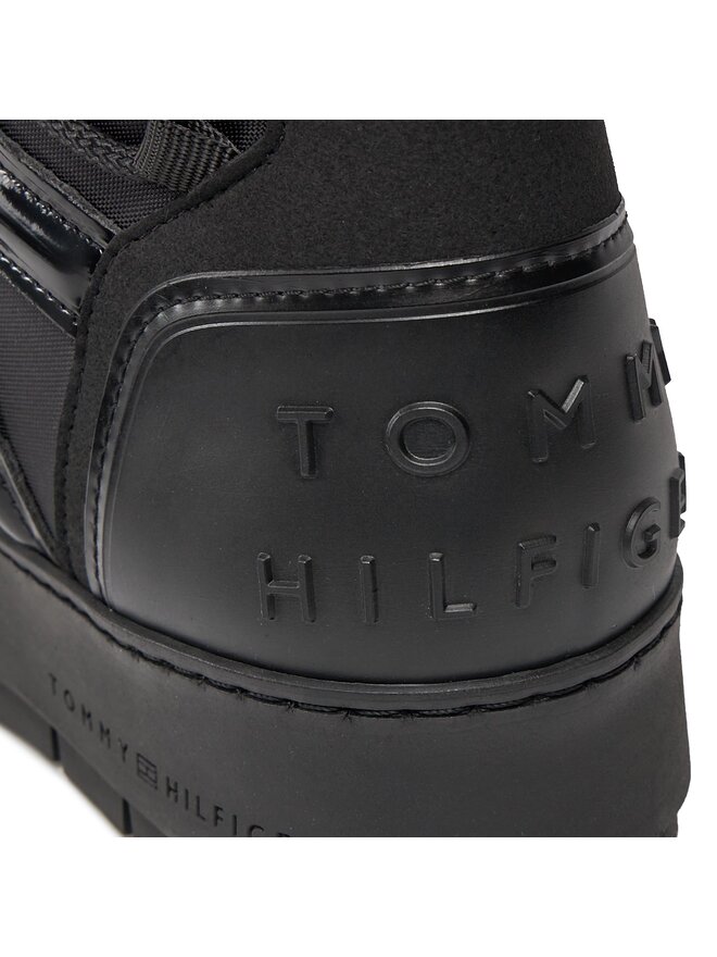 Tommy Hilfiger Śniegowce Tommy Hilfiger Patent Snowboot FW0FW07852 Czarny