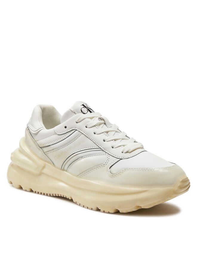 Calvin Klein Jeans Сникърси Calvin Klein Jeans Chunky Run Low Laceup Dip Wn YW0YW01049 Бял