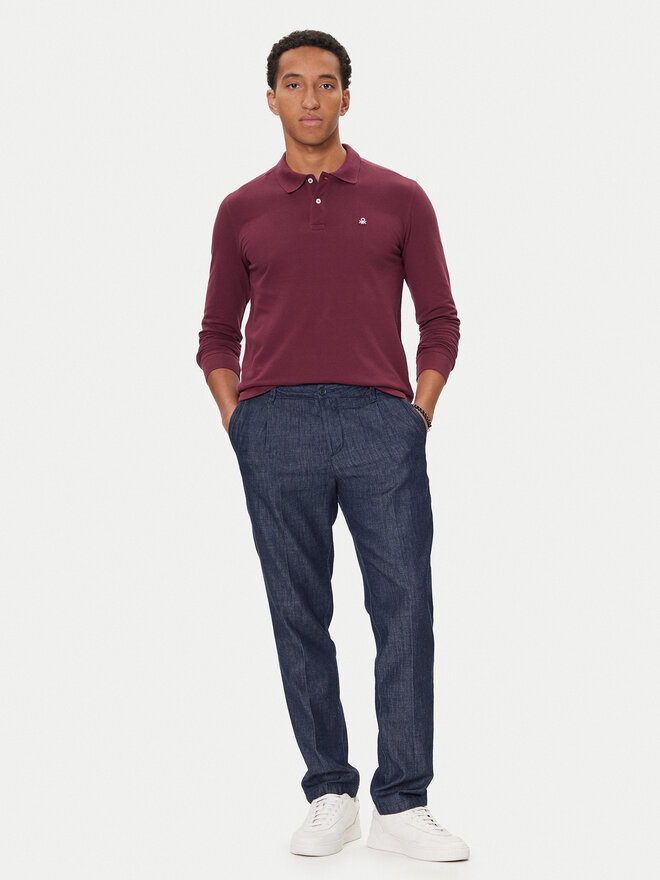 United Colors Of Benetton United Colors Of Benetton Polo majica 3089J3204 Vijolična Regular Fit