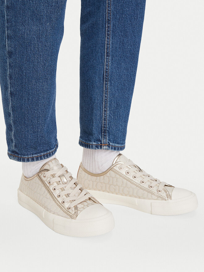 Guess Sneakers aus Stoff Guess FLTC3Y FAL12 Goldfarben